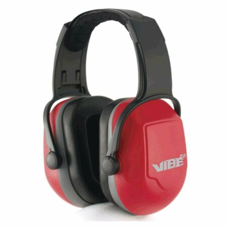 JACKSON SAFETY Over-the-Head Ear Muffs, 26 dB, H70 Vibe, Red 20774